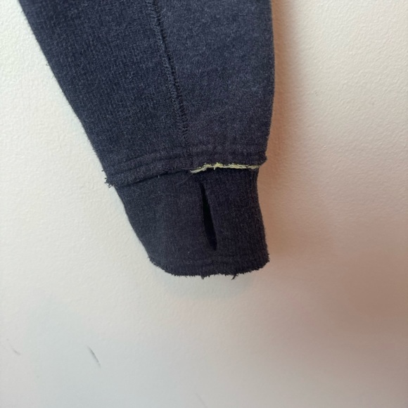 Lululemon RARE Scuba Raw Edge Round Hem Hoodie Jacket Zip Cotton Fleece Ribbed - Picture 10 of 15